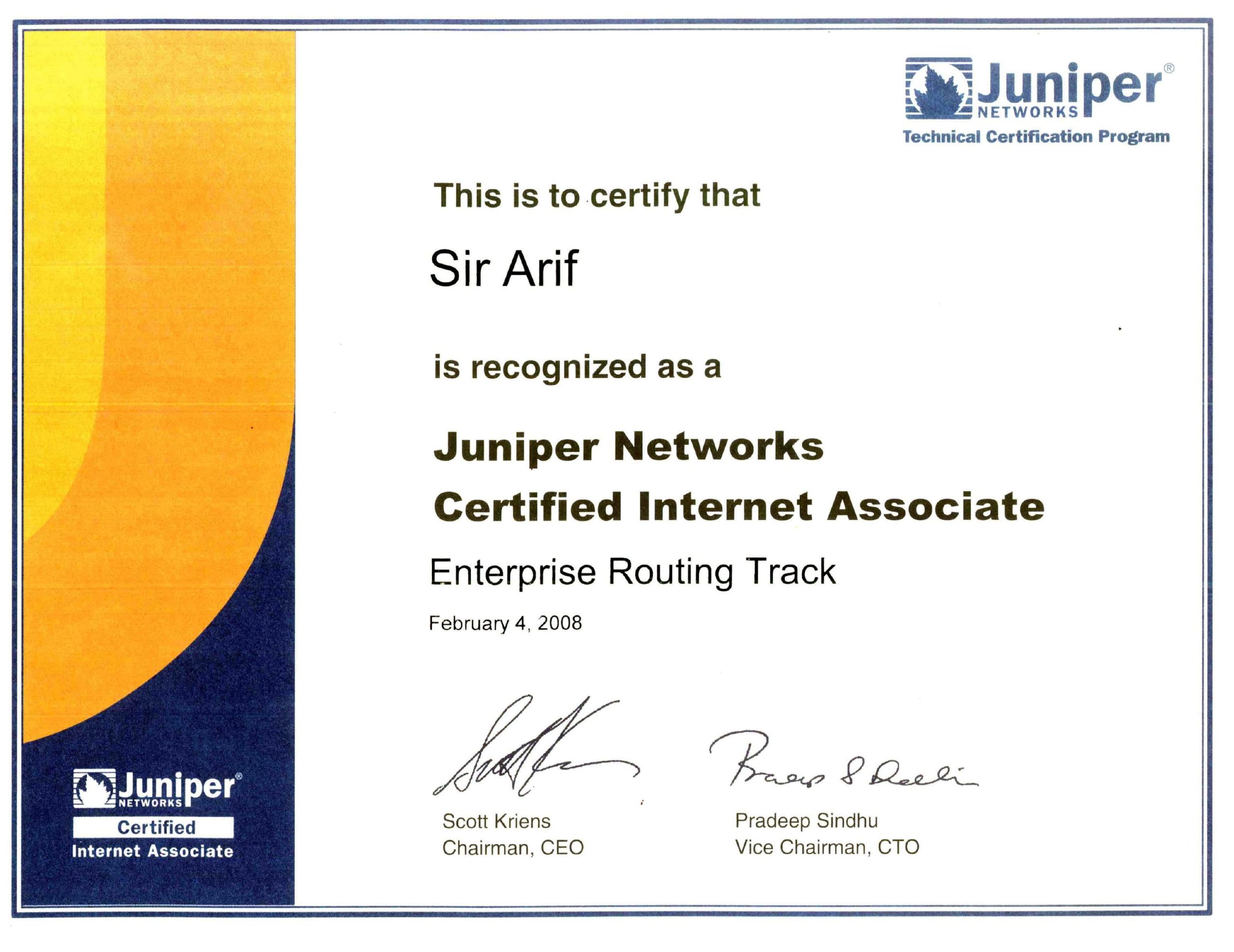 Juniper Networks Certified Internet Associate (JNCIA-ER)
